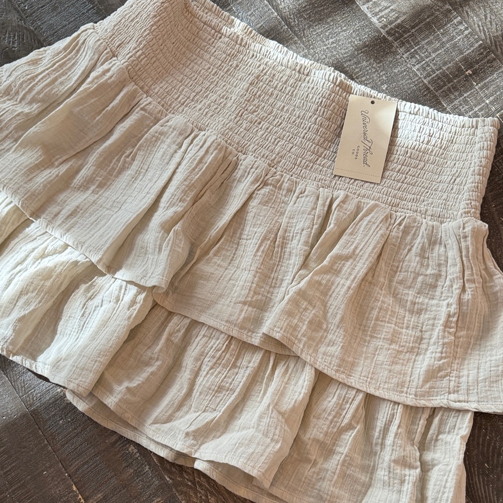 Universal Threads Large Ruffles Smocked Skirt NWT